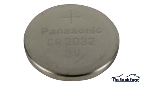 Batterij CR2032, Afstandsbediening Saab 9-3 -03, 9-5 -00, 9-3 03-, 9-5 10-