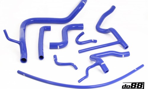 Radiateurslangen set, Silicone Blauw Saab 900 Turbo T8 81-89, DO88