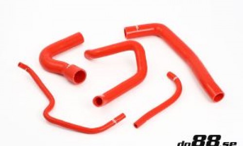 Radiateurslangen set, Silicone Rood Saab 9000 Turbo 86-90, DO88