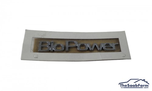 Embleem/Logo 'BioPower' Achterklep Saab 9-5 10-, Origineel