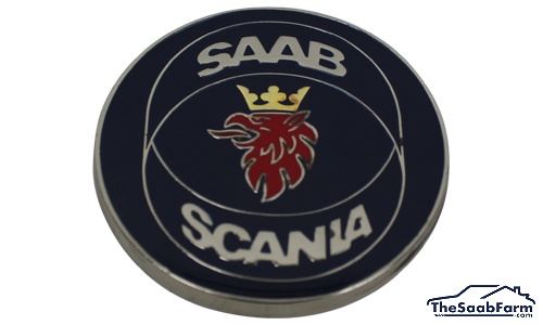 Emblème/Badge 'Saab-Scania' Coffre, Qualité Lourde Saab 90 86-, 900 86--93 2/4p / Cabriolet