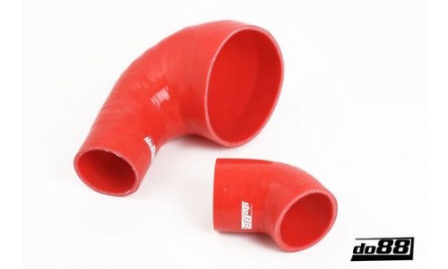 Slangen, Turbo Inlaat Silicone Rood Saab 900 Turbo T18 81-89, DO88 Slangen, Turbo Inlaat Silicone Rood Saab 900 Turbo T18 81-89, DO88