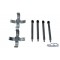 Montage kit, Remblokken Achterzijde Saab 900 94-, 9-3 -03, 9-5 -99