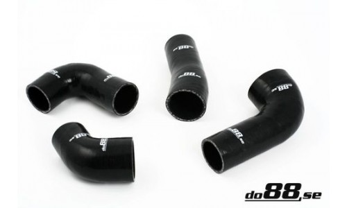 Intercoolerslangen set, Silicone Zwart Saab 9000 Turbo 85-90, DO88 Intercoolerslangen set, Silicone Zwart Saab 9000 Turbo 85-90, DO88