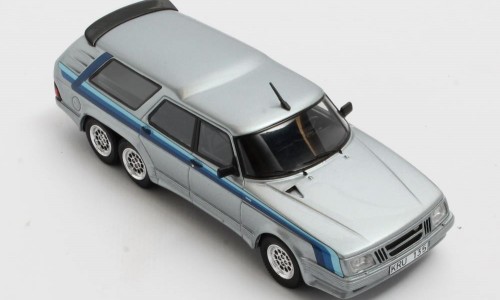 Saab 906 Turbo Concept 1984 Zilver, Matrix Scale Models 1:43
