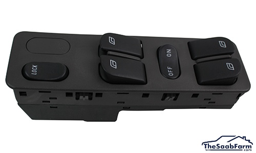 Switch, Window Winder Center Console Saab 9-3 -03 5d, Genuine